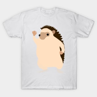 Hedgehog Ok Hand T-Shirt